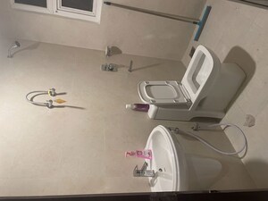 Bathroom in 2 BHK Apartment at Omaxe Hazratganj Residency, Gomti Nagar – for Rent