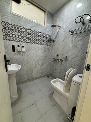 Bathroom in 3 BHK Builder Floor at Green Fields Colony – for Rent