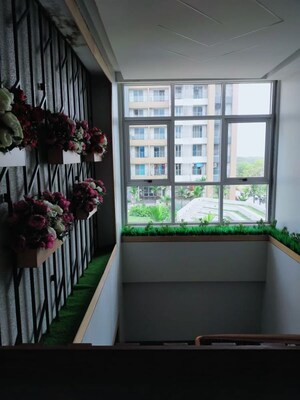 Balcony in 1 BHK Apartment at Siddhi Highland Haven, Balkum Pada – for Rent
