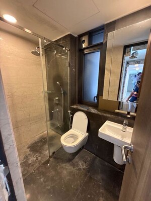 Bathroom in 2 BHK Apartment at Lodha The Park, Worli – for Rent