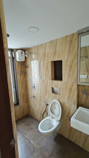 Bathroom in 2 BHK Apartment at Lodha Amara Tower 23, Kolshet Road – for Rent
