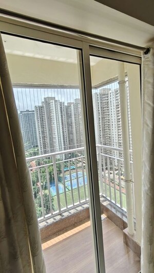 Balcony in 2 BHK Apartment at Lodha Amara Tower 23, Kolshet Road – for Rent