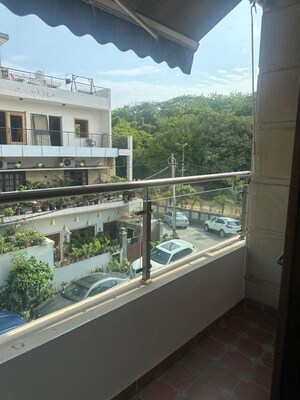 Balcony in 3 BHK Builder Floor at Greater Kailash I – for Rent