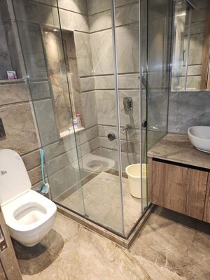 Bathroom in 4 BHK Builder Floor at Greater Kailash I – for Rent