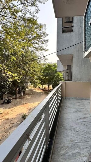 Balcony in 2 BHK Builder Floor at Sushant Lok I – for Rent