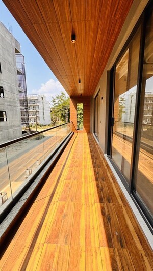 Balcony in 3 BHK Builder Floor at Sector 22 – for Rent