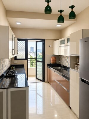 Kitchen in 3 BHK Apartment at Rutuparna Apartments, Baner – for Rent