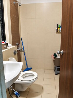 Bathroom in 3 BHK Apartment at Rutuparna Apartments, Baner – for Rent
