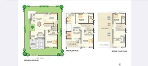 Floor Plan in 4 BHK Villa at Keerthi Estates Richmond Villas, Bandlaguda Jagir – for Rent