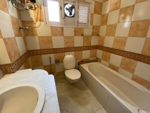 Washroom in 3 BHK Builder Floor at Greater Kailash I – for Rent