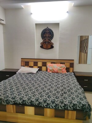 Bedroom in 1 BHK Apartment at Galaxy Tower, Waghbil – for Rent