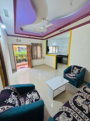 Living Room in 1 BHK Apartment at Kharadi – for Rent