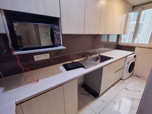 Kitchen in 2.5 BHK Builder Floor at Central Park Cerise Suites, Sohna Sector 33 – for Rent