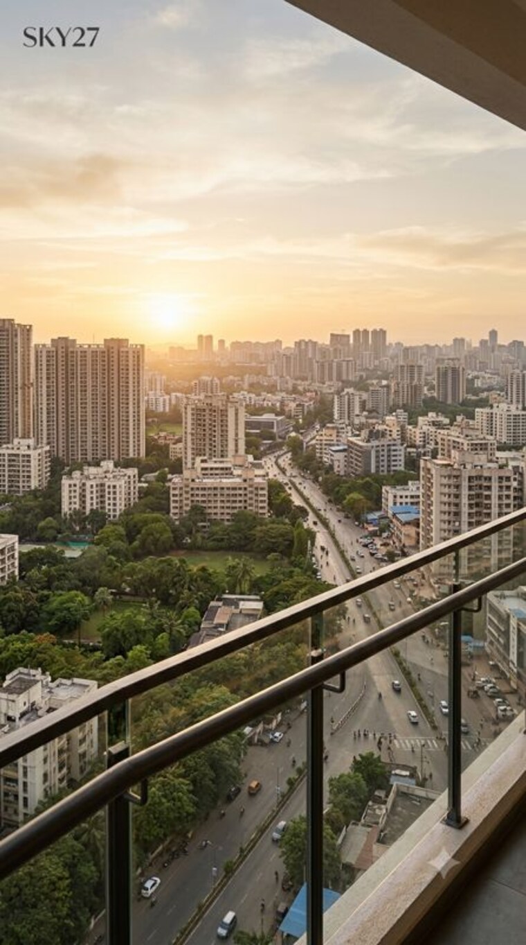 Balcony, space-sky-27 1 Bedroom 387 Sq.Ft. Apartment In Bhandup West Mumbai 10670943