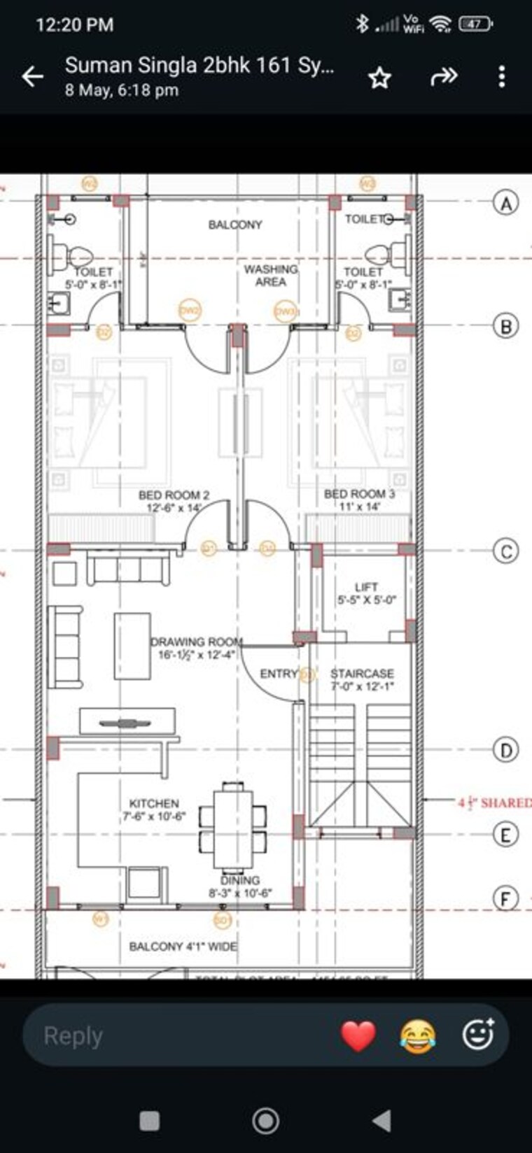 Floor Plan, sector 31 3 Bedroom 260 Sq.Yd. Builder Floor In Sector 31 Gurgaon 10670931