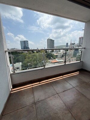 Balcony in 2 BHK Apartment at Northcape Venicia, Baner – for Rent