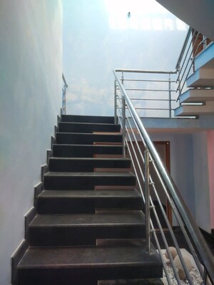Staircase in 4 BHK Villa at Nisarga Layout, Harapanahalli – for Rent