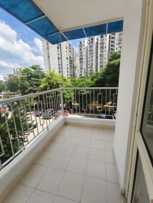 Balcony in 2 BHK Apartment at Proview Officer City 2, Raj Nagar Extension – for Rent