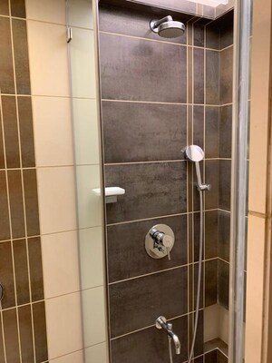 Bathroom in 3 BHK Apartment at Samartha Aangan, Andheri West – for Rent