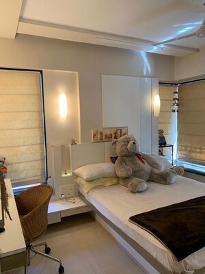 Living Room in 3 BHK Apartment at Samartha Aangan, Andheri West – for Rent