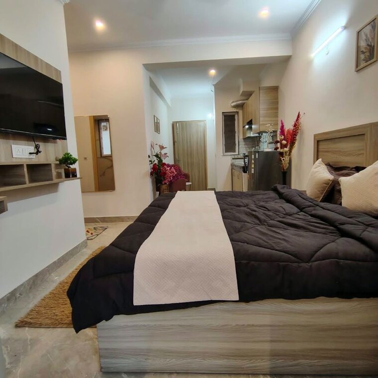 Bedroom, sector 51 1 RK 380 Sq.Ft. Builder Floor In Sector 51 Gurgaon 10671226