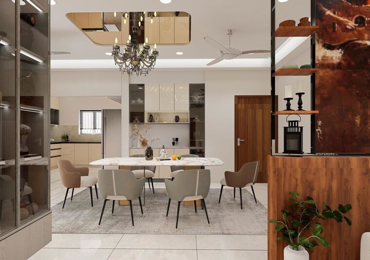 Dining area, kondapur 3 Bedroom 2680 Sq.Ft. Apartment In Kondapur Hyderabad 10671230