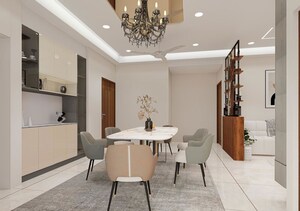 Dining area in 3 BHK Apartment at Kondapur – for Rent