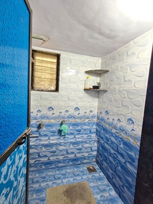 Bathroom in 2 BHK Apartment at Kanchan Pushp Society, Ghodbunder Road – for Rent