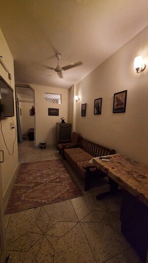 Living Room in 1 RK Builder Floor at East Of Kailash – for Rent
