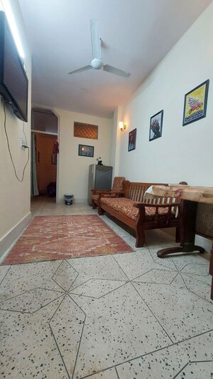 Living Room in 1 BHK Builder Floor at East Of Kailash – for Rent