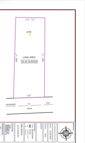 Plot Area in  Land at Moinabad – for Sale