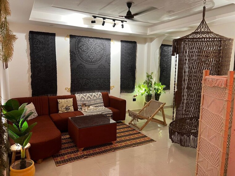 Living Room, saket 2 Bedroom 1000 Sq.Ft. Builder Floor In Saket Delhi 10671392