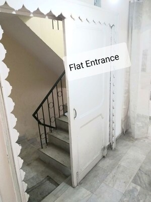 Staircase in 3 BHK Builder Floor at Malviya Nagar – for Rent