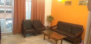 Living Room in 3 BHK Builder Floor at Malviya Nagar – for Rent