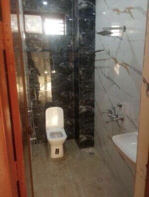 Bathroom in 1 BHK Independent House at Mu 1 Greater Noida – for Rent