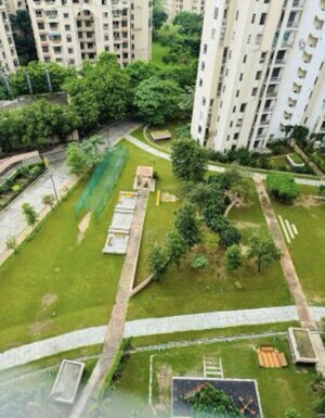 Balcony in 3 BHK Apartment at Unitech Horizon, Pi Greater Noida – for Rent