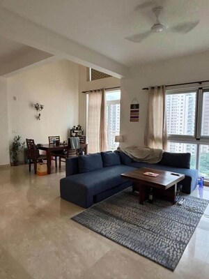 Living Room in 3 BHK Apartment at Omaxe The Nile, Sector 49 – for Rent