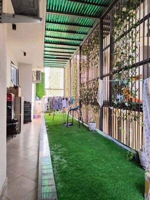 Balcony in 3 BHK Apartment at Omaxe The Nile, Sector 49 – for Rent
