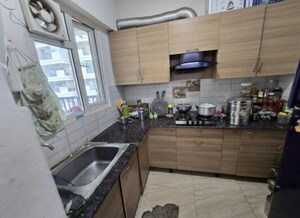 Kitchen in 3 BHK Apartment at Gaur Atulyam, Omicron I Greater Noida – for Rent