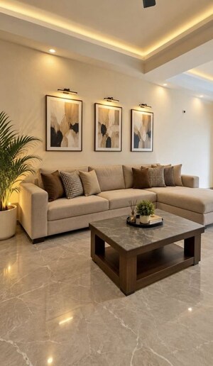 Living Room in 2 BHK Builder Floor at Subhash Nagar – for Rent
