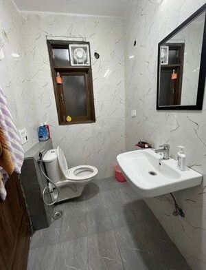 Bathroom in 2 BHK Builder Floor at Tagore Garden – for Rent
