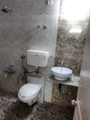 Bathroom in 3 BHK Apartment at Aaradhya, Thaltej – for Rent