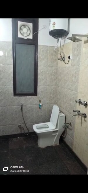 Bathroom in 2 BHK Builder Floor at Kalkaji – for Rent