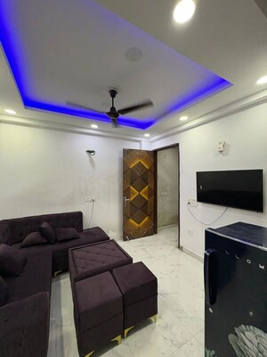 Living Room in 1 BHK Apartment at Freedom Fighters Enclave – for Rent