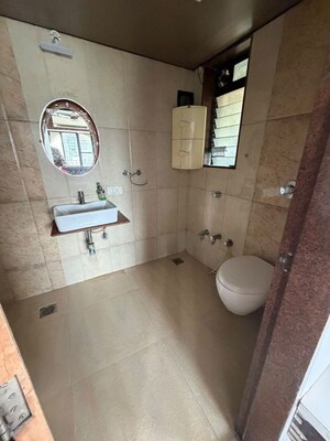 Bathroom in 5 BHK Apartment at Flower Valley Complex, Khopat – for Rent