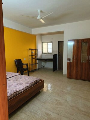Bedroom in 1 RK Apartment at Kumar Megapolis Mystic, Hinjewadi – for Rent