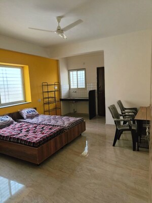 Bedroom in 1 RK Apartment at Kumar Megapolis Mystic, Hinjewadi – for Rent