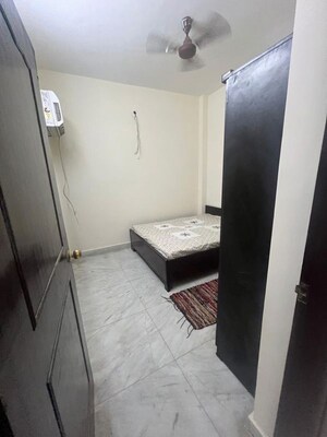 Bedroom in 1 BHK Builder Floor at Sushant Lok I – for Rent