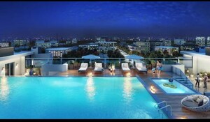 Swimming Pool in 3 BHK Apartment at Shriram Mystique, Jalahalli – for Rent