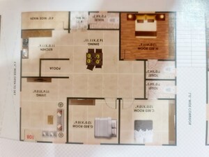 Floor Plan in 3 BHK Apartment at Jyothi Towers Jeedimetla, Jeedimetla – for Sale